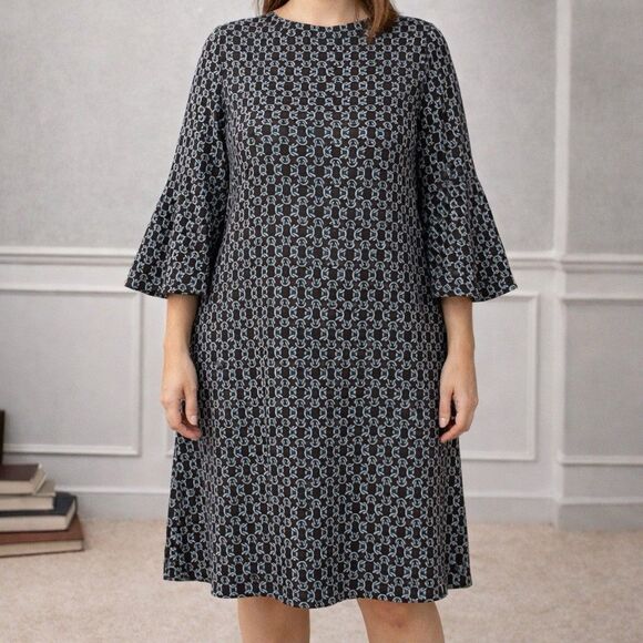 Tyler Boe Dresses & Skirts - Tyler Böe Chain Link Shift Print Dress Women’s XL Preppy Career Office Chic